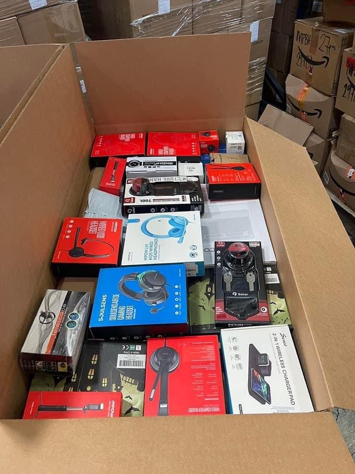 Amazon mystery box pallets with 20 sealed boxes of untested returns