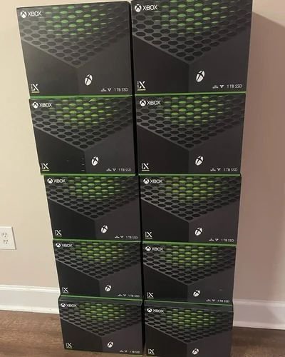 Xbox series x liquidation pallets with 10 sealed consoles