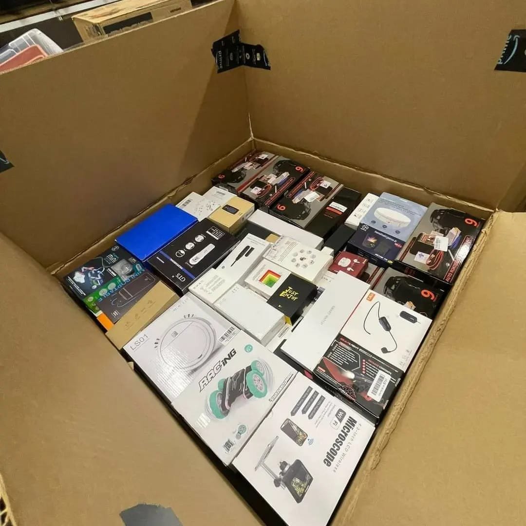 Amazon mystery box pallets with 20 sealed boxes of untested returns