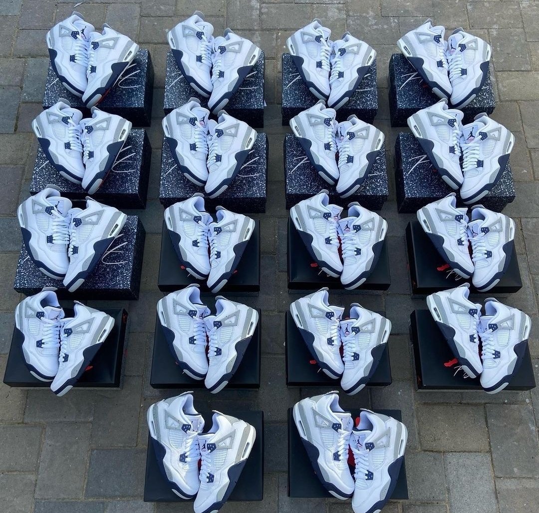 Authentic Jordan sneakers pallet with 60 mixed-size pairs